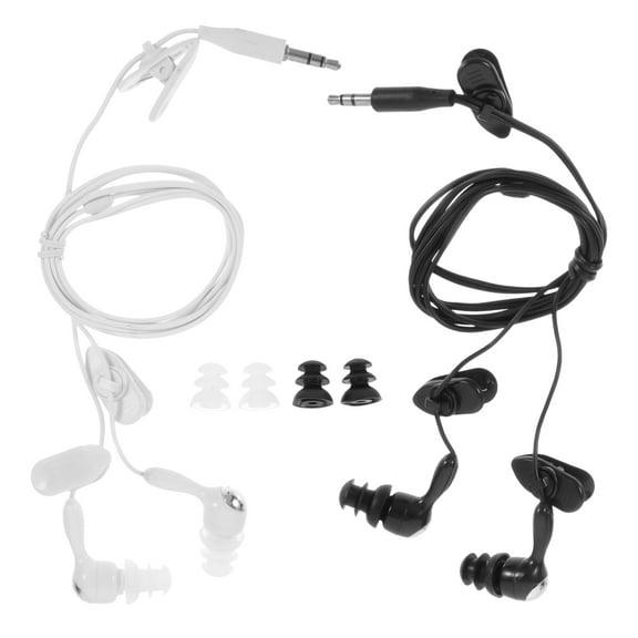 Raindrops 2pcs Underwater Waterproof Earphones Swimmers Earphones Swimming Ear Plugs