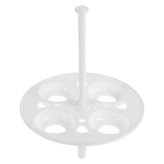 Raindrops Compact Egg Holder 2Pcs White Plastic for Home Cooking and Reliable