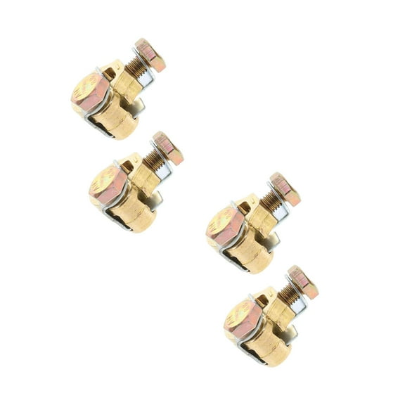 Raindrops 2pcs Universal Heavy Duty Battery Terminal Connectors Top Post Battery Terminals Clamp Set Cable End Connector For Truck Rv Marine Boat Car