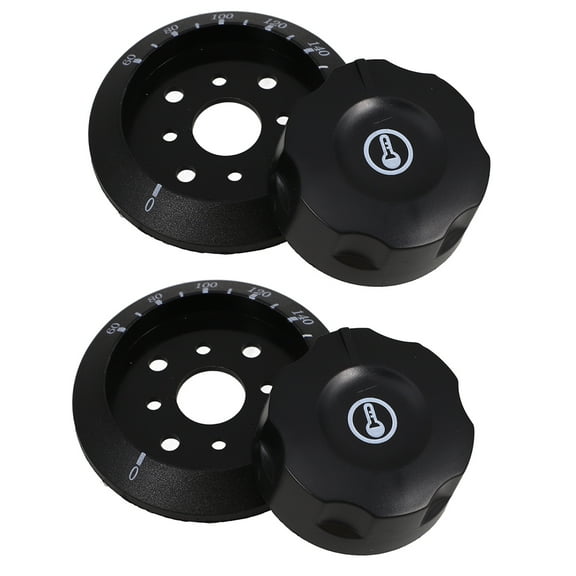 Raindrops 2pcs Universal Temperature Control Knob Replacement For Oven Universal Stove Knob Replacement For Gas Burner Oven And Grill Control Dial Knob