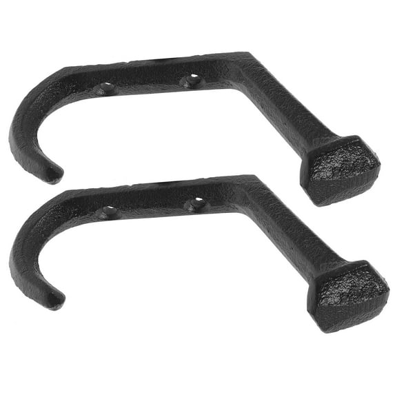 Raindrops 2pcs Vintage Cast Iron Hooks for Wall Rustic Coat Hanger Hooks Heavy Duty Farmhouse Railroad Spike Hooks for Hanging Coats Hats Towels Bags Keys Scarf