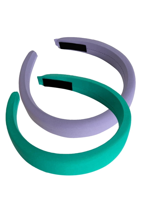 Comfortable Padded Headbands Assorted Color Everyday Use 2Pcs