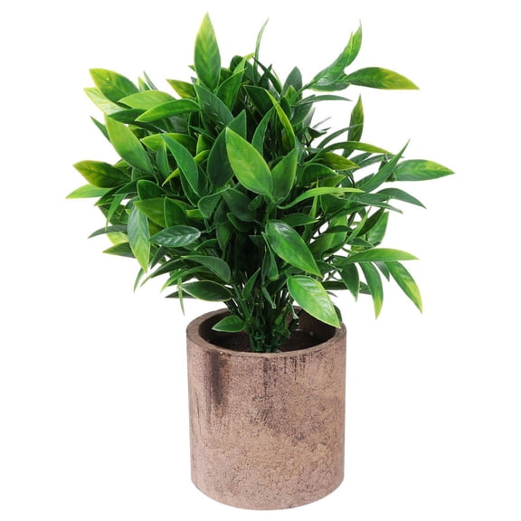 Raindrops 2-Pack Artificial Bonsai Plants for Desktop, Window Display, Realistic Fake Plant Ornaments for Home and Office Decor
