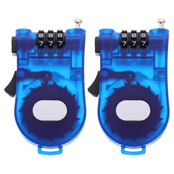 FOMIYES 2Pcs Adjustable Wire Lock with Combination for Suitcase and Luggage Travel