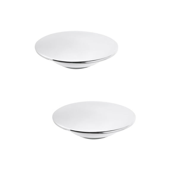 Raindrops 2pcs Zinc Alloy Pop-Up Drainage Emitter Tub Drain Cover Bathtub Drain Cover Bath Tub Drain Stopper (Silver)