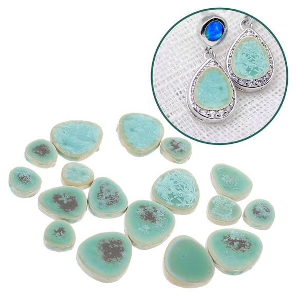 Raindrops 3 Bags Irregular Tiles Supplies for Craft Projects 2.7X2.6CM