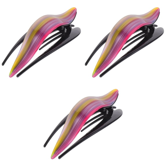 Raindrops  3 Count Hairpin Clips for Women Tooth Extra Large Baby Miss