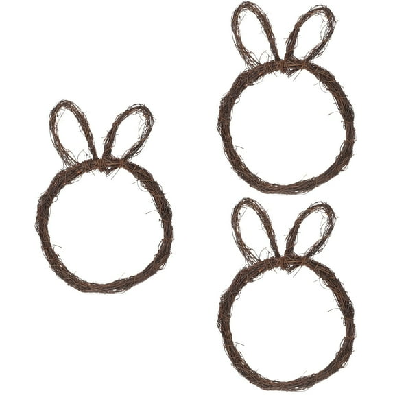 Raindrops 3 Count Plush Shinny Rabbit Garland DIY Easter Rabbit-shaped Pendant 30x20cm