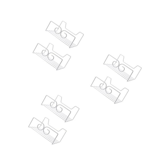 Raindrops 3-Pack White Wall Storage Shelf Rack for Purses Handbags Organizer and Space-Saving