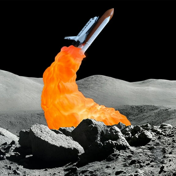 Raindrops 3 Lamp Planet Rocket Light Home Decor Baby Room Decoration