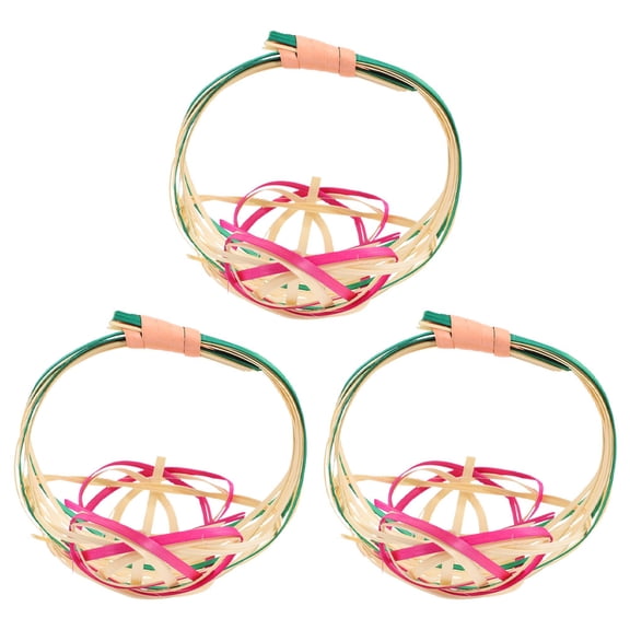 Raindrops Japanese Style Woven Bamboo Plate for Food Presentation and Tea Snacks