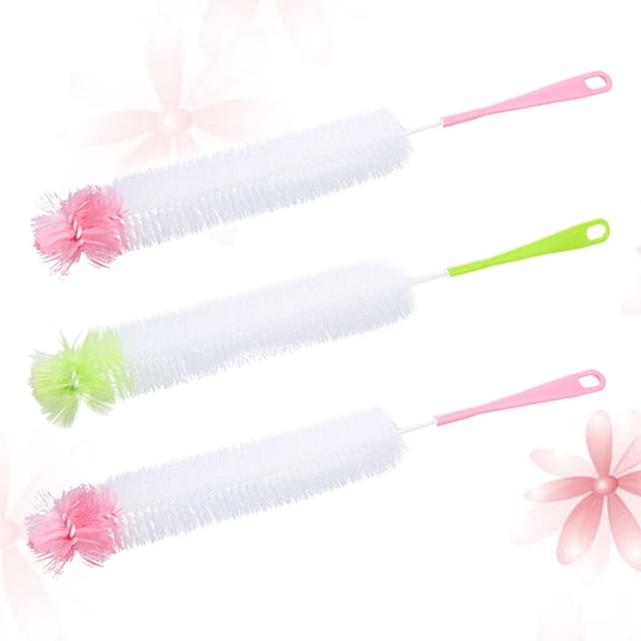 Raindrops 3-Pack Spray Bottles with Kitchen Sponge Brush for Cleaning Solutions and Household Use