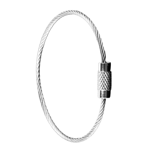 Raindrops 3-Pack Steel Wire Keychains Travel Keys for Daily Use and Outdoor Adventures