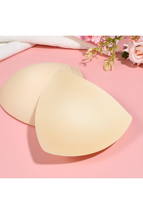 3 Pair Padded Bras Insert Pads Sponge Round Coverage Positionable For Bikini