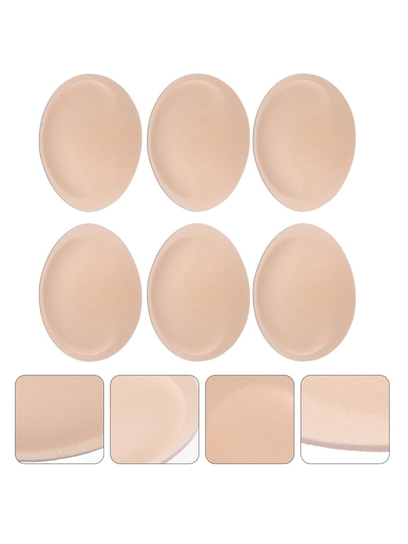 Bra Liners Beige Breathable Lightweight for Sports Yoga Bikini 3Pairs