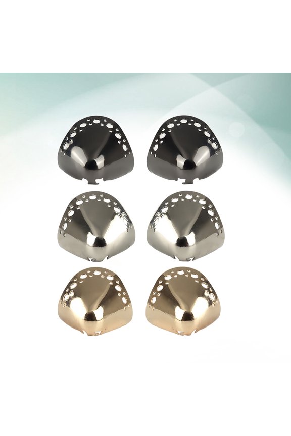 toe guard Protective Cover Elegant Design Metal Durable Women Outdoor Parties 3 Pairs