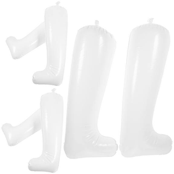 Raindrops Blow Up Boot Stretcher Boots Stretcher White PVC 3 Pairs Inflatable Long Support