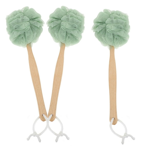 Raindrops 3 Pcs Bath Scrubber for Body Exfoliating Ball Towel Deep Cleansing Brush