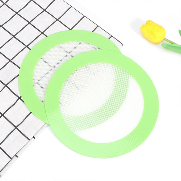 LABRIMP 3Pcs Silicone Baking Mat Green Non Stick Heat Resistant Reusable Baking Sheet Liner for Pastry Bbq Oven