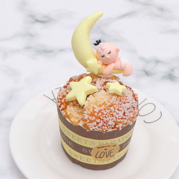 Raindrops Yellow Safe Material Cake Decorations for Birthday and Party Use 3Pcs