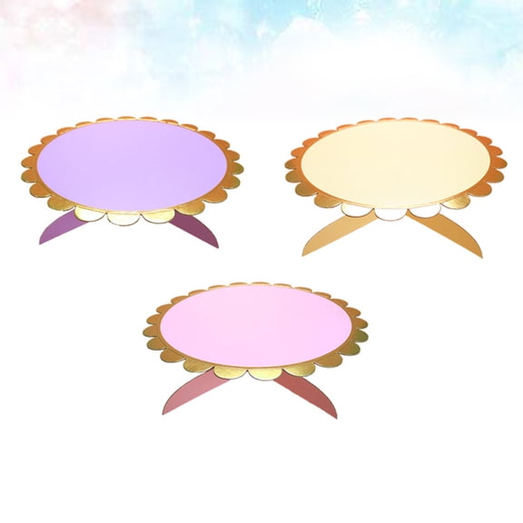 Raindrops  3 Pcs Birthday Decorations Cake Stand Single Layer