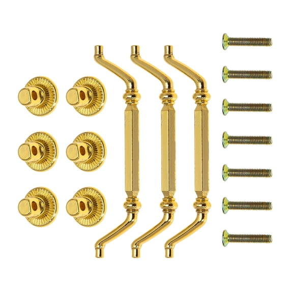 Raindrops 3-Piece Cabinet Hardware Set Kitchen Knobs Retro Style Handles for Furniture and Drawers