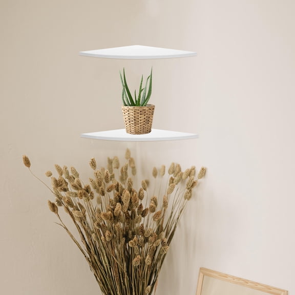 Raindrops 3 Pcs Corner Shelf Stand Wall Mount Wall-mounted Holder Bedroom Decor