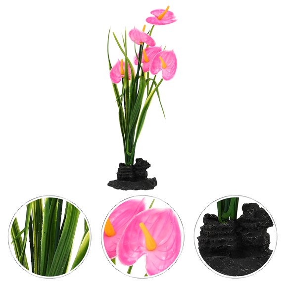 Raindrops 3 Pcs Decoration Dishes Room Table Ornament Pink