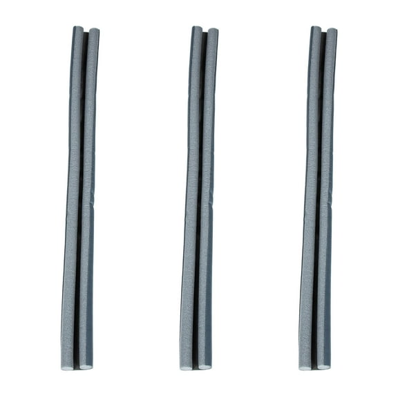 Raindrops 3 Pcs Door Breeze Blocker Sweeps Door Bottom Seal Flexible Door Seal 93X7CM Grey