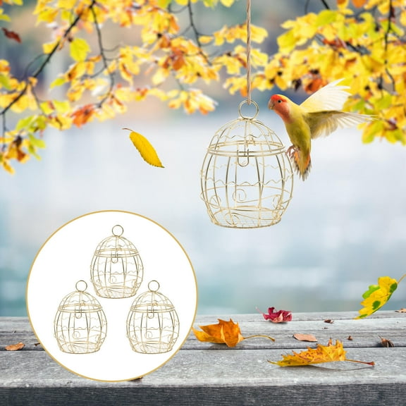 Raindrops  3 Pcs Finch Feeders for Outdoors Hanging Bird Creative Premium