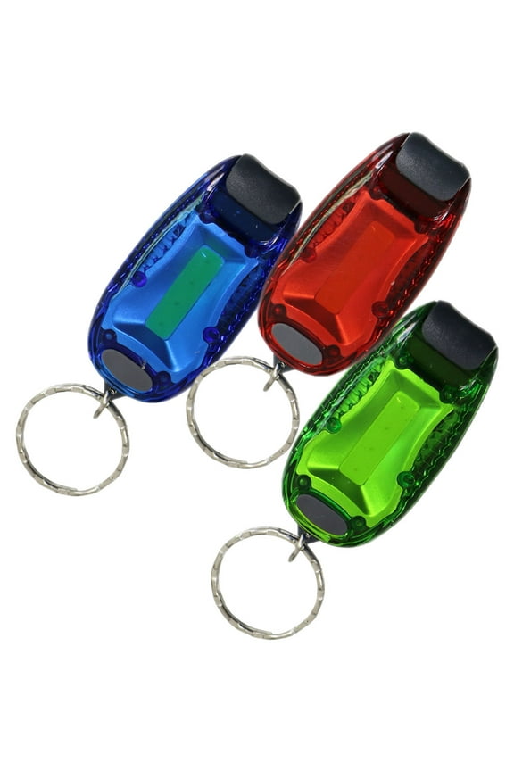 3 Pcs Keychain Backpack Light with Ring Running Warning Walking
