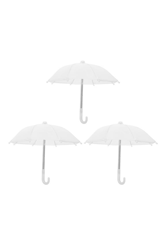 3 Pcs Kids Dome Umbrellas Girls Unbreakable Mini Child