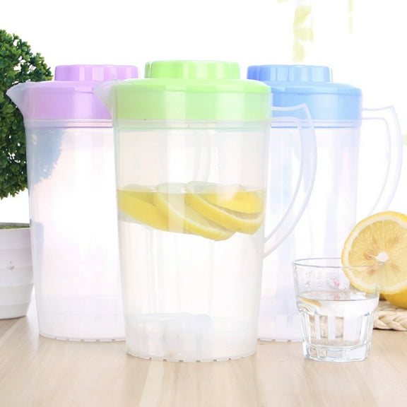 Raindrops 3 Pcs Large Capacity Cold Water Jug Plastic for 2 Liters Picnic Pitcher Child