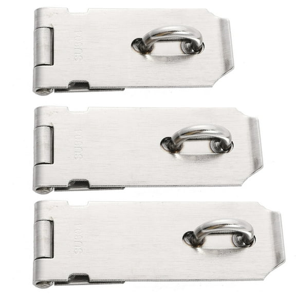 Raindrops 3 Pcs Mechanical Combination Lock Stainless Steel Garage Door Hasp