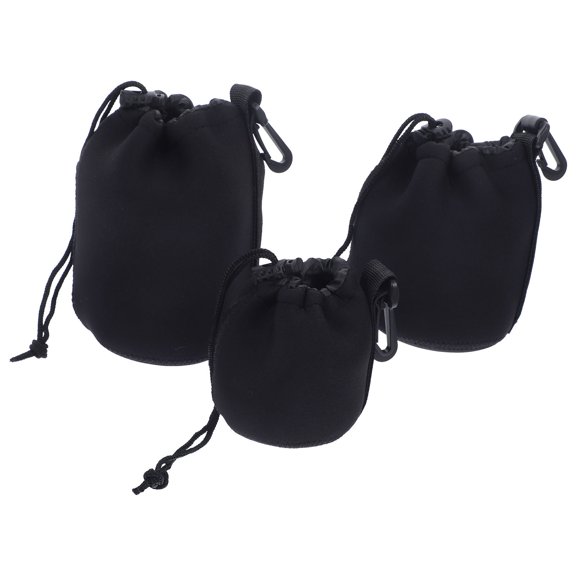 Raindrops  3 Pcs Photography Lens Bag for Transportation Travel