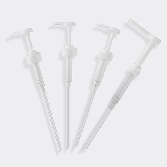 Raindrops 3 Pcs Pump for Bottle Drinking Press Maple Sauce Office White