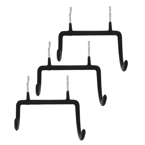 Raindrops 3 Pcs Rack Peg Board Hook 12.00X11.50X8.50CM Black