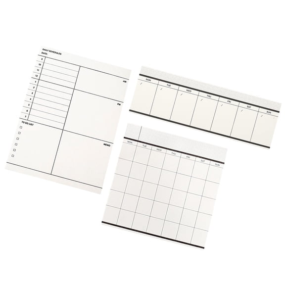 Raindrops 3 Pcs Self-stick Note Pads Planner Decorative Notepad Office Work
