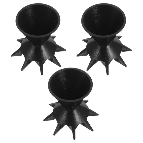 Raindrops 3 Pcs Split Cup for Paint Pouring Mixing Cups Barbell Dumbbells Art Supplies Funnel Black