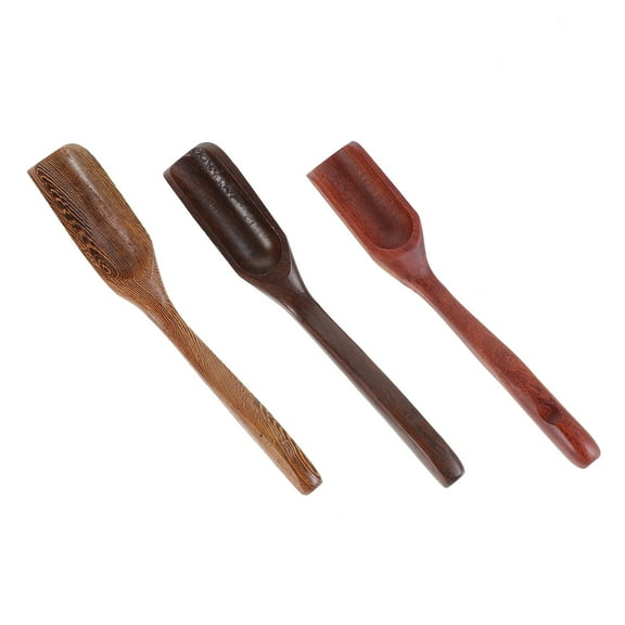 Raindrops 3pcs Handmade Wooden Tea Spoon for Scooping Loose Leaves Coffee Flour Nuts in Assorted Color Safe