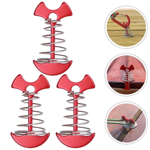 Raindrops  3 Pcs Tent Ground Nails Hardware Camping Accessories