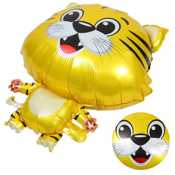 Raindrops 3 Pcs Tiger Pattern Balloon Party Decorations Birthday