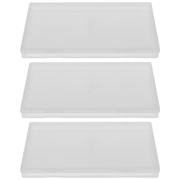 Raindrops 3 Pcs Tool Organizers and Storage File Project Case Clear Transparent