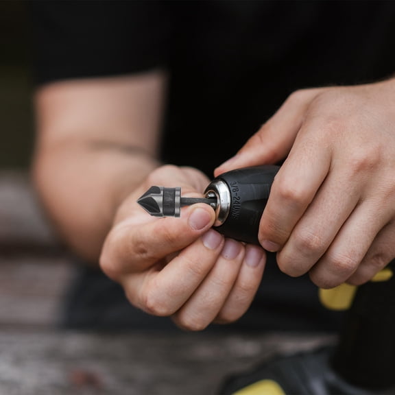 Raindrops 3 Pcs Woodworking Chamfer Easy to Change Drill Bit