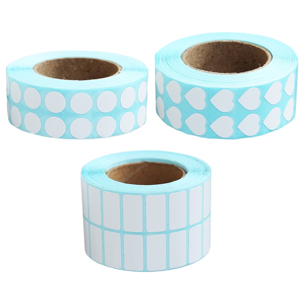 3 Rolls Blank Sticky Labels Blank Label Sticker Classification Label ...