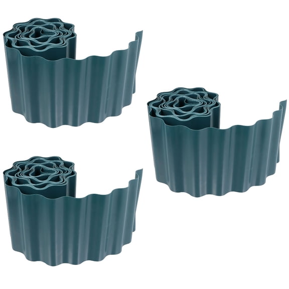 Raindrops 3 Rolls  Border Path Edging Lawn Flower Bed Fence Ripple Garden Rolling Fence