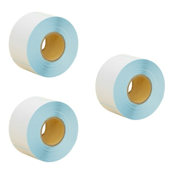 Raindrops 3 Rolls Self Adhesive Stickers Thermal Transfer Labels Printer Paper Shipping Address Adhesive Stickers Sticky Label Paper Label for Office Shop Store (50X90mm 400pcs)