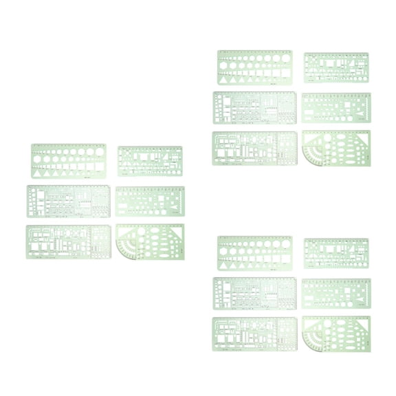 Raindrops 3 Sets Geometry Geometric Ruler Building Formwork Architecture Drawing Template