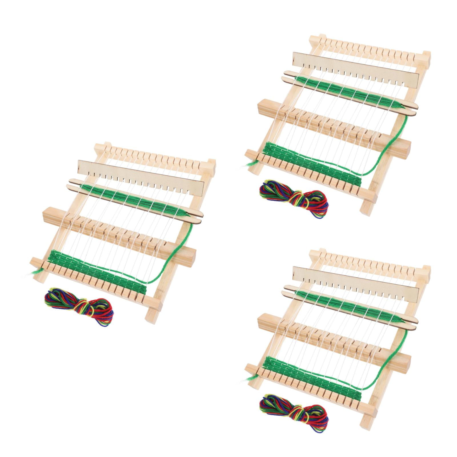 Raindrops Beige Wooden Knitting Kit for Adults, Portable 3-Piece Craft Tool Set for Knitting Projects and