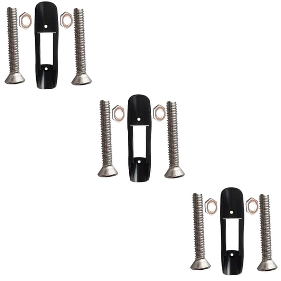 Raindrops 3 Sets Paddle Holder Deck Mounted Paddle Clamp Sturdy Paddle Clip Paddle Buckle for Canoes Kayak